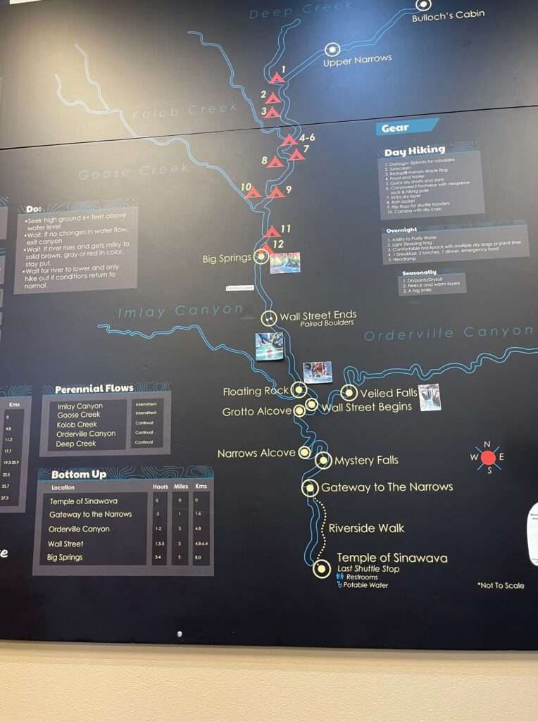 zion narrows map